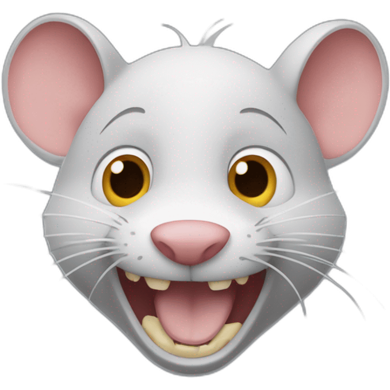 Ratón laveur mort de rire emoji