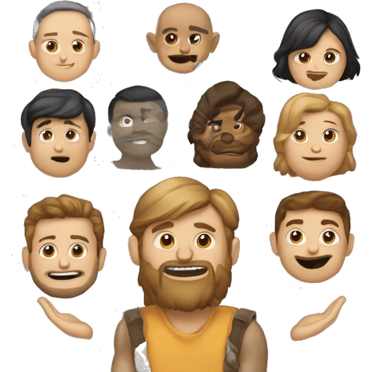 Варежки с сердечками и мишками  emoji