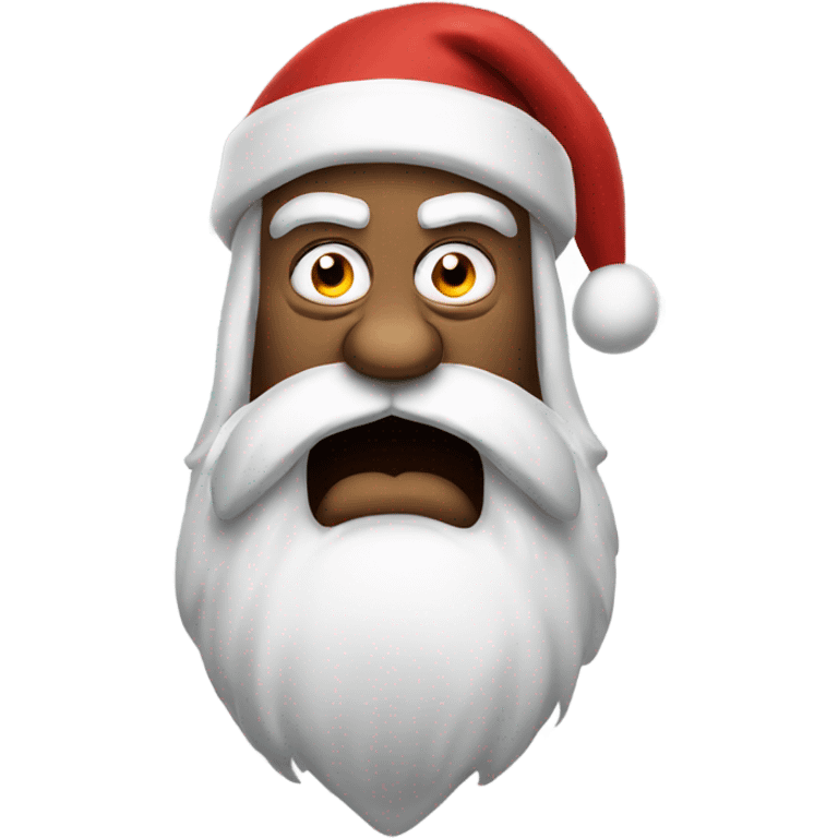 Angry Santa  emoji