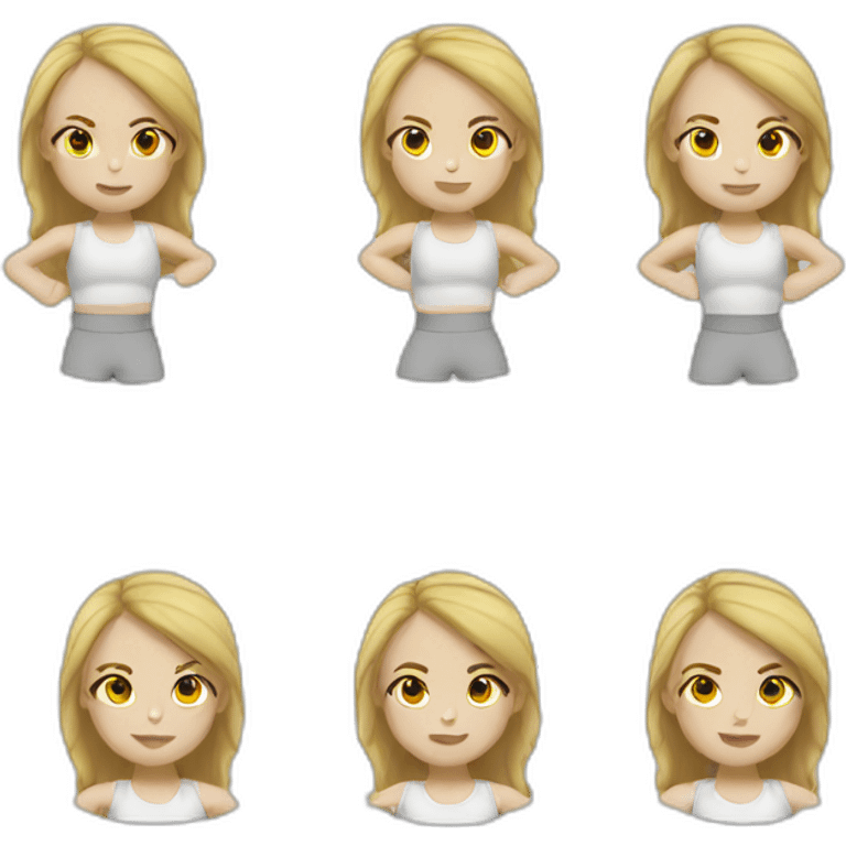 Fille blanche boxe emoji