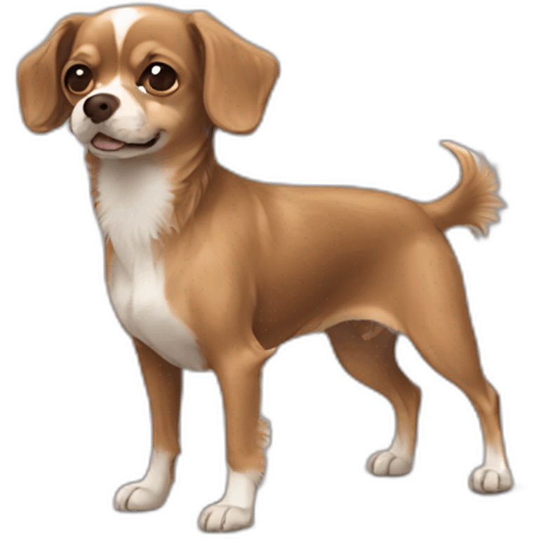 Brown Chihuahua spaniel emoji