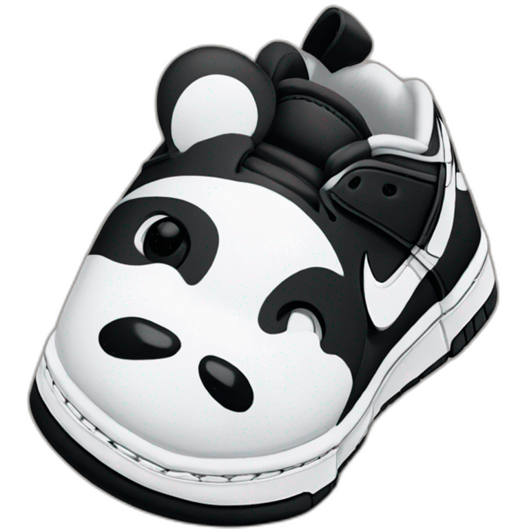 Nike Dunk low panda emoji