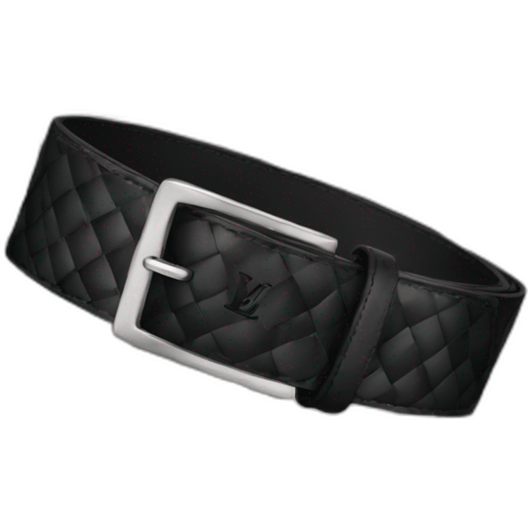 Black Checkered LV Belt emoji