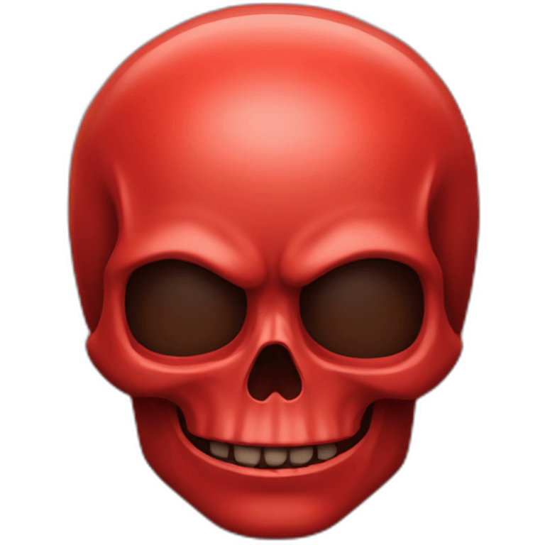 Cráneo rojo emoji