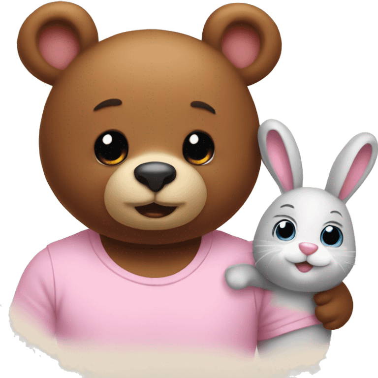 bear love bunny emoji