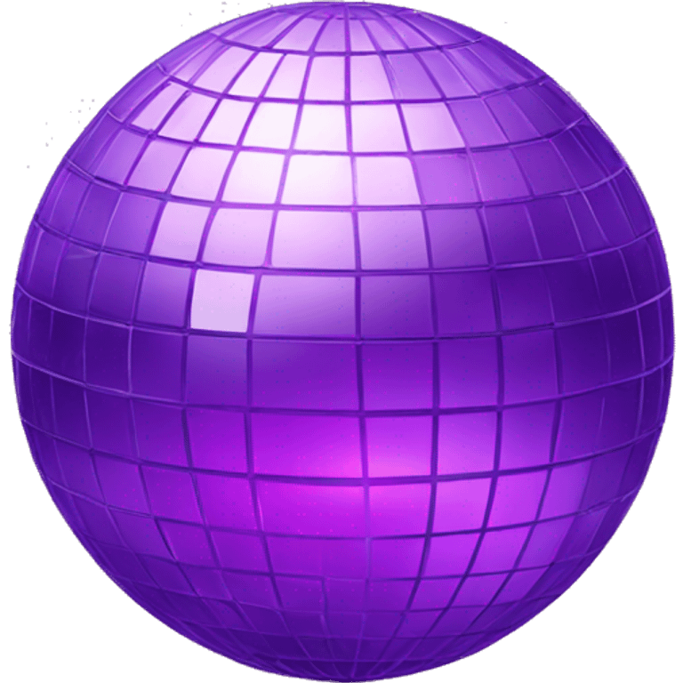 Disco ball with a Purple Heart emoji