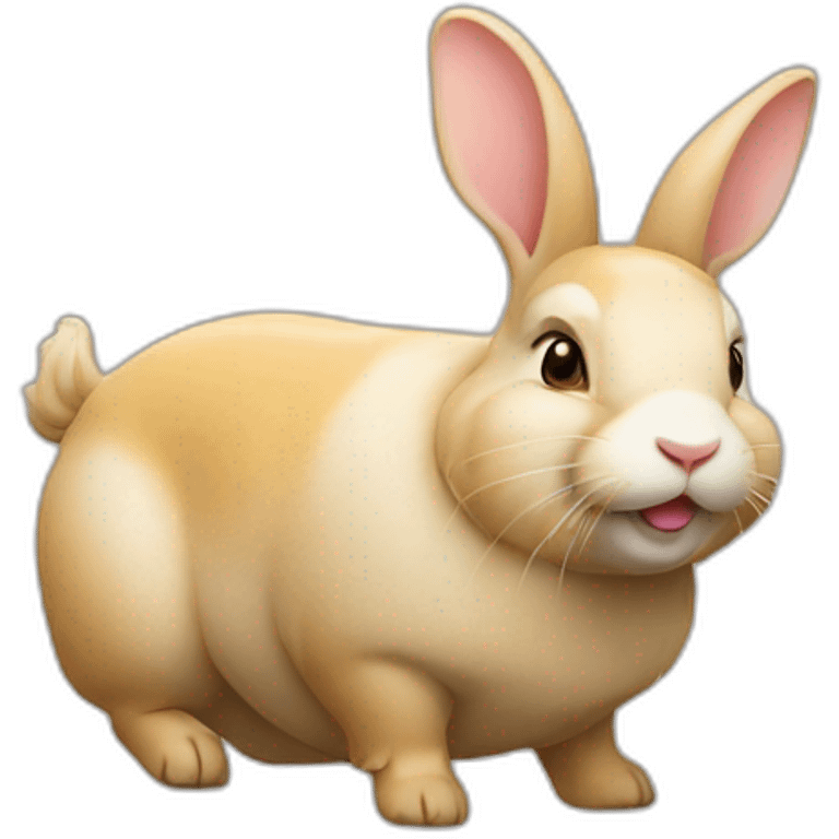 lapin sur cochon emoji