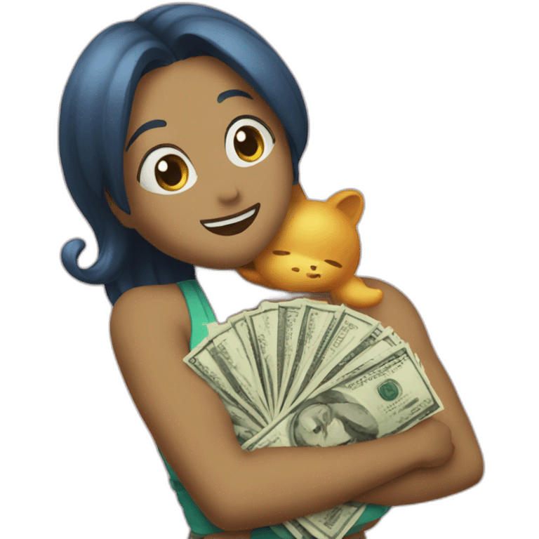 Nami hug money emoji