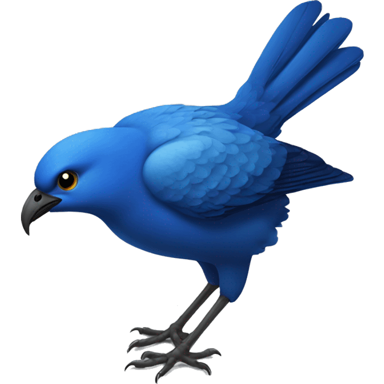 Oiseau bleu emoji