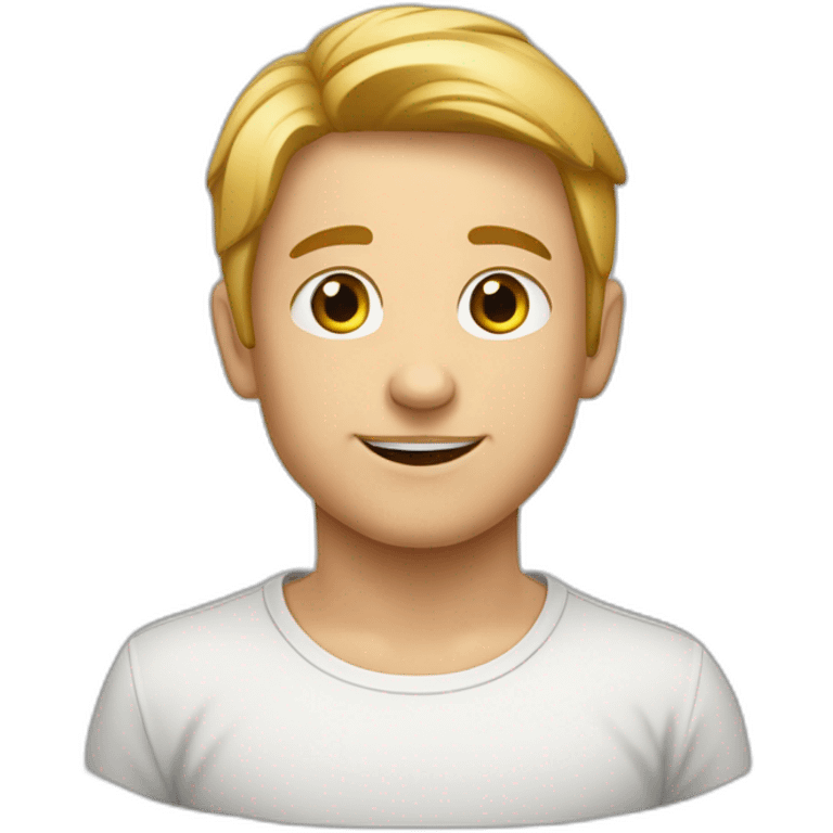 Ein kleine Dünner Junge mit Großen Zähnen emoji