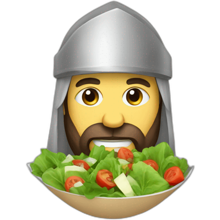 Saladin eating salad emoji