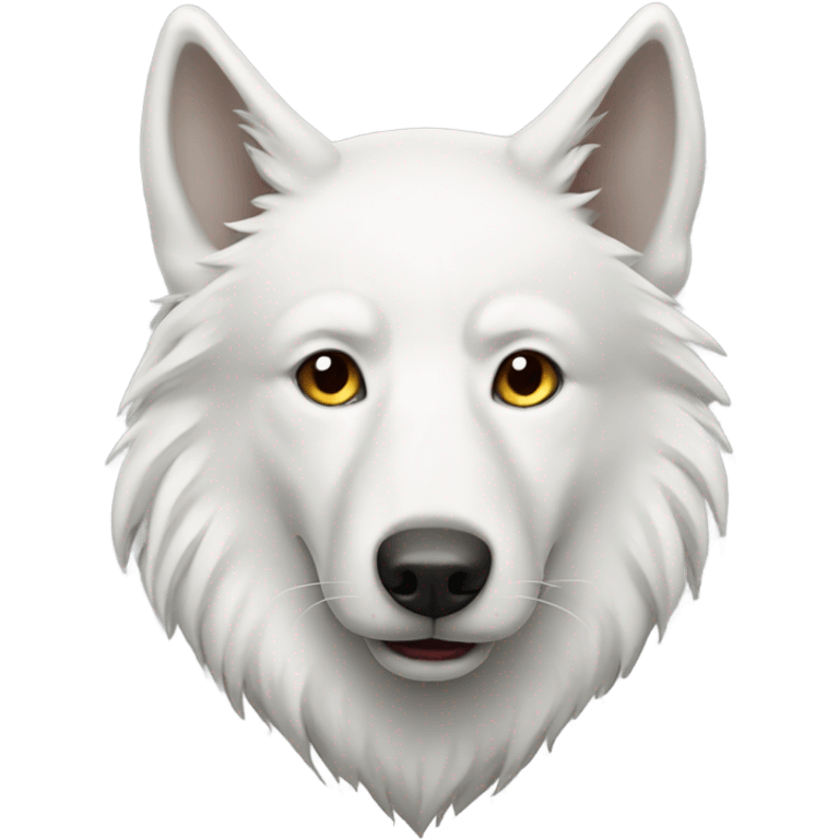 White wolf dog emoji