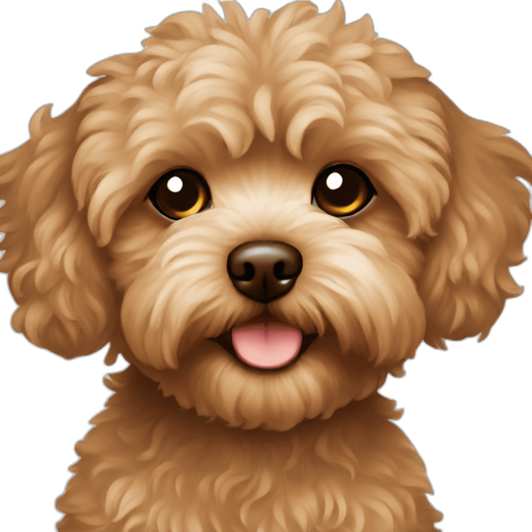 brown maltipoo emoji