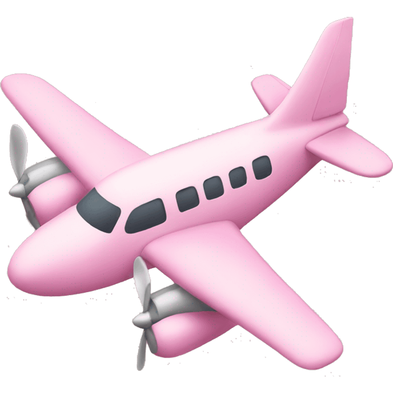 Pastel pink plane emoji