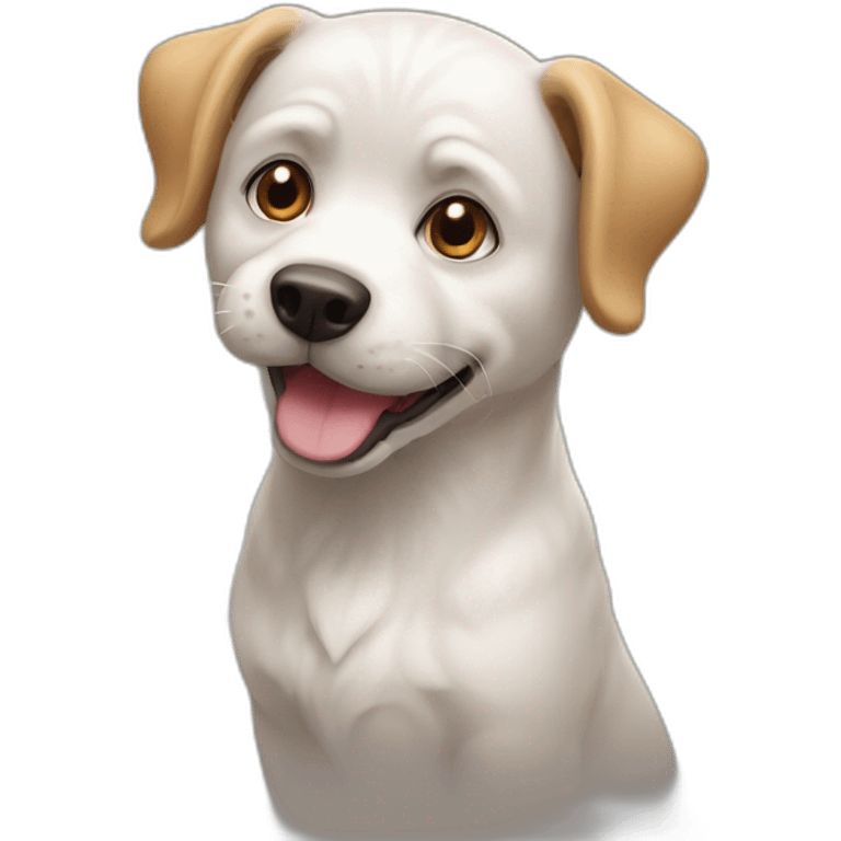 Chat sur chien emoji