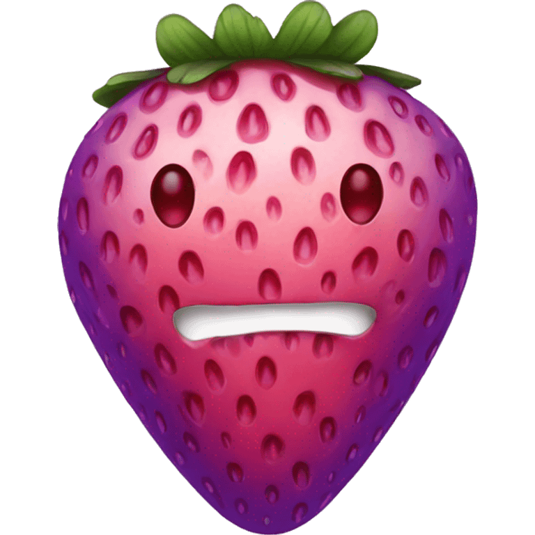 purple strawberry emoji