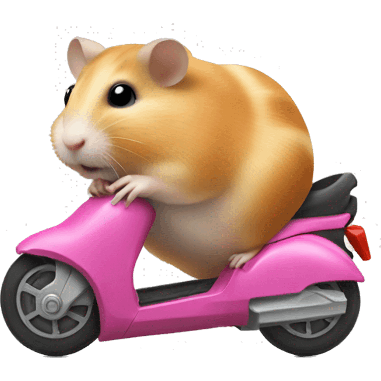 hamster on motorroller emoji