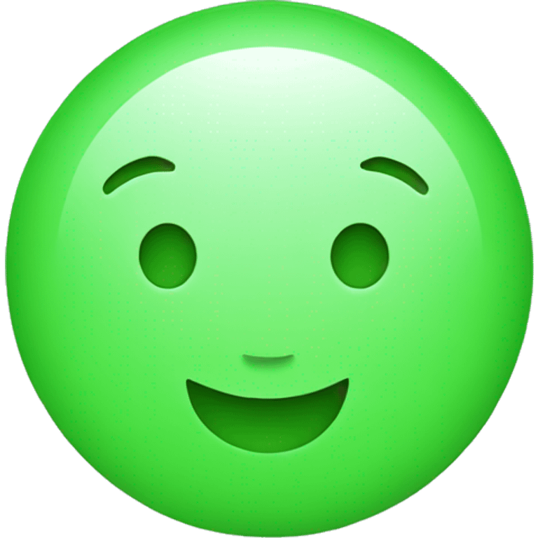 Green colour circle  emoji