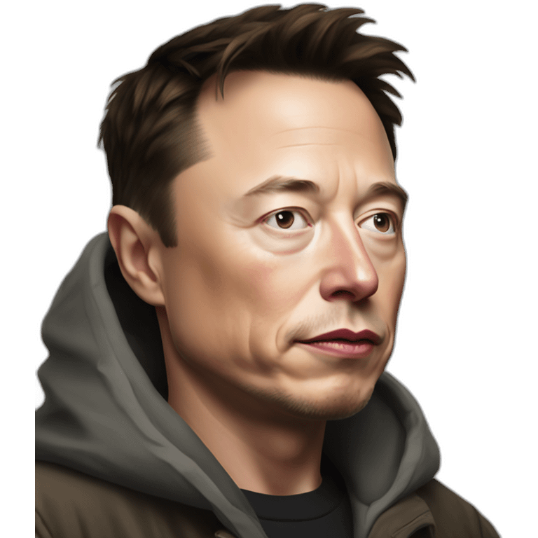 elon musk as homeless emoji