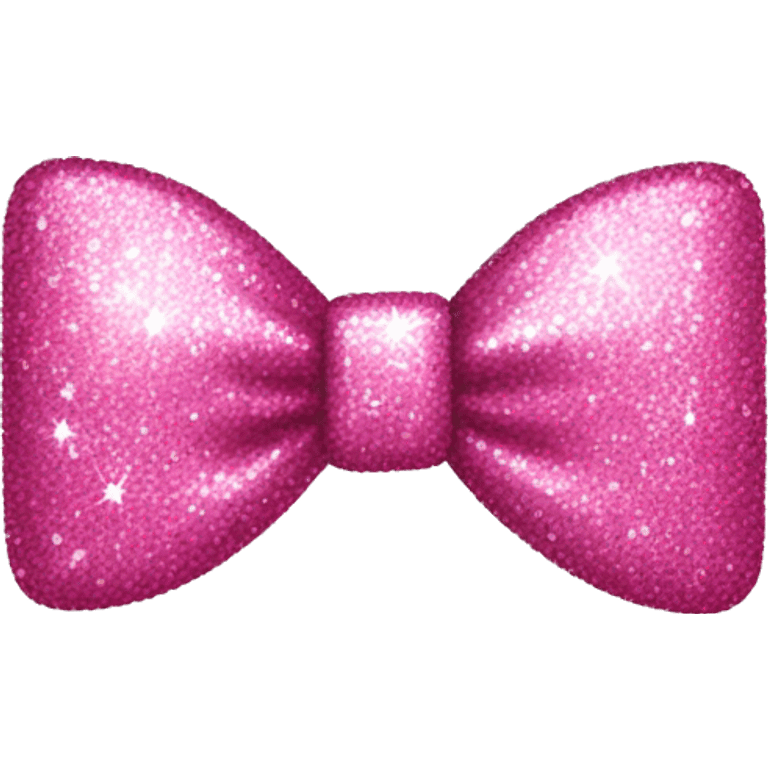 pink glittery bow  emoji