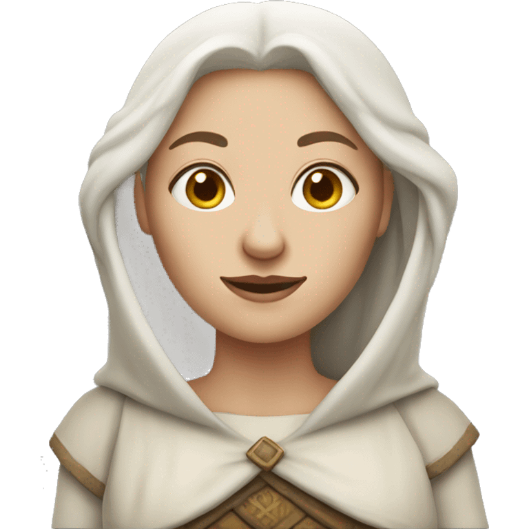 medieval white skin woman emoji