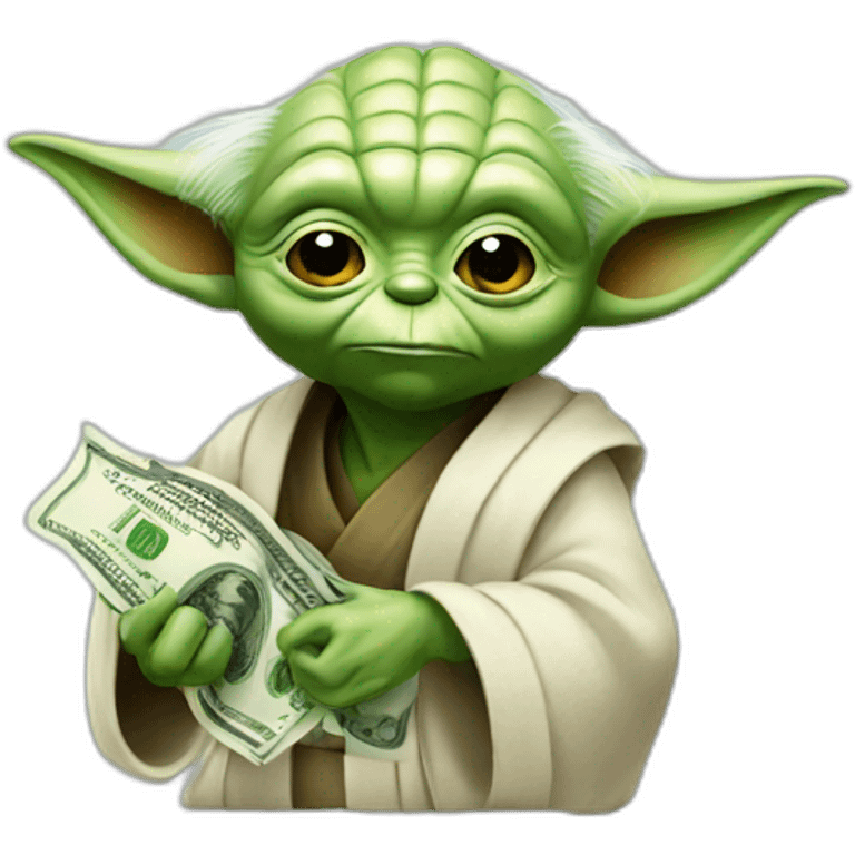 Yoda with Money emoji