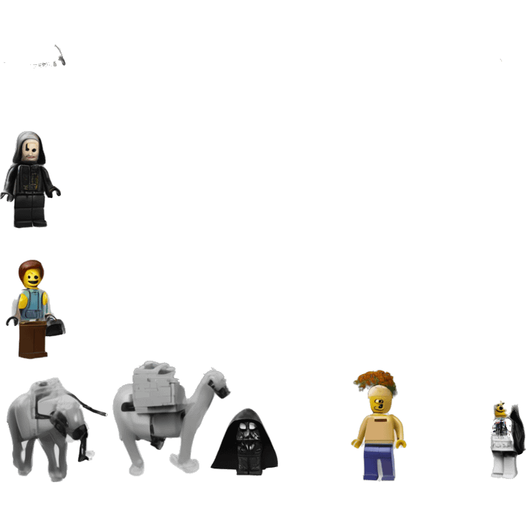 Lego Barbie’s and Darth’s very dusty and old disturbing disgusting ghostly haunted horror dream house mansion  emoji