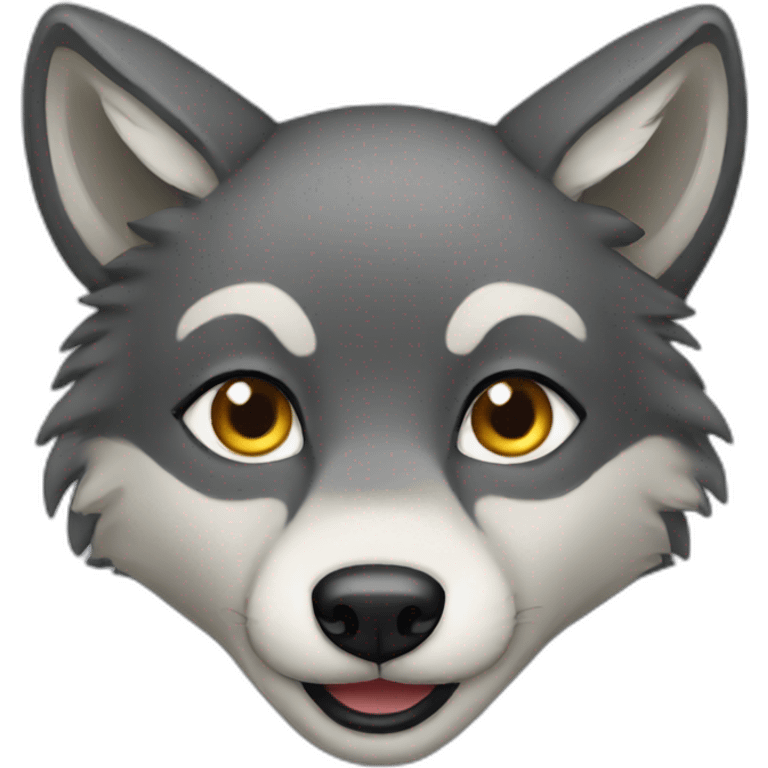 Female wolf  emoji