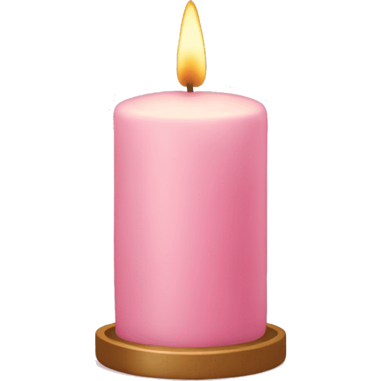 light pink candle emoji