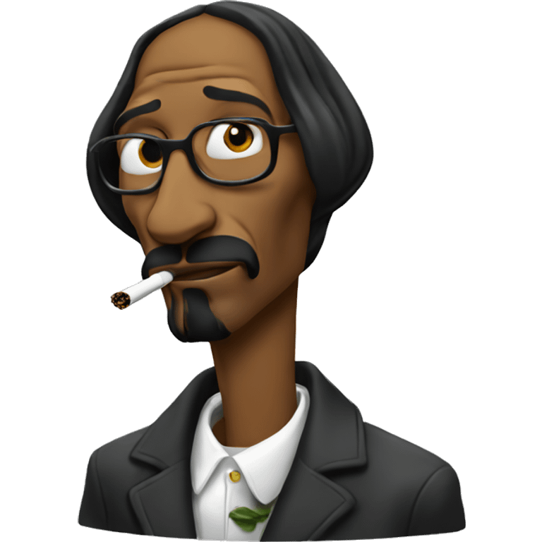 Snoop dogg smoking blunt emoji