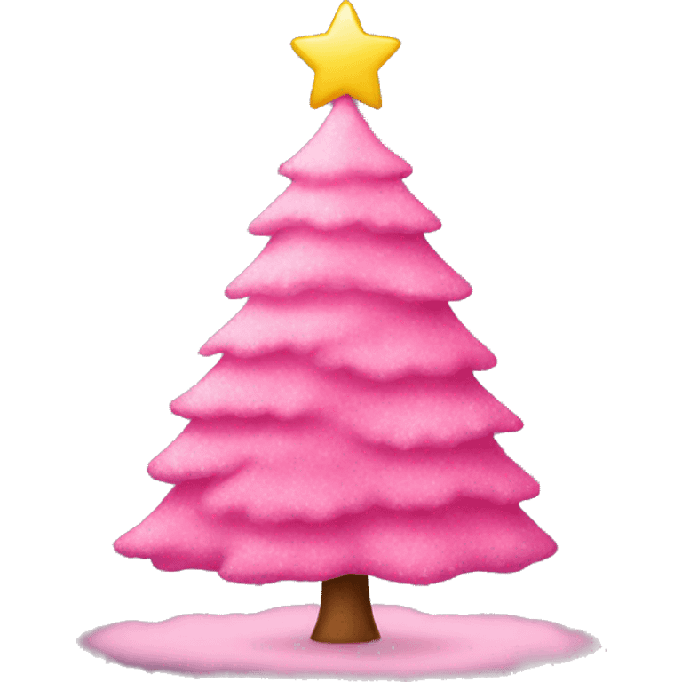 pink christmas tree emoji