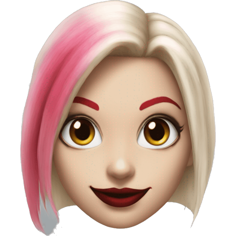 Harley Quinn face girl emoji