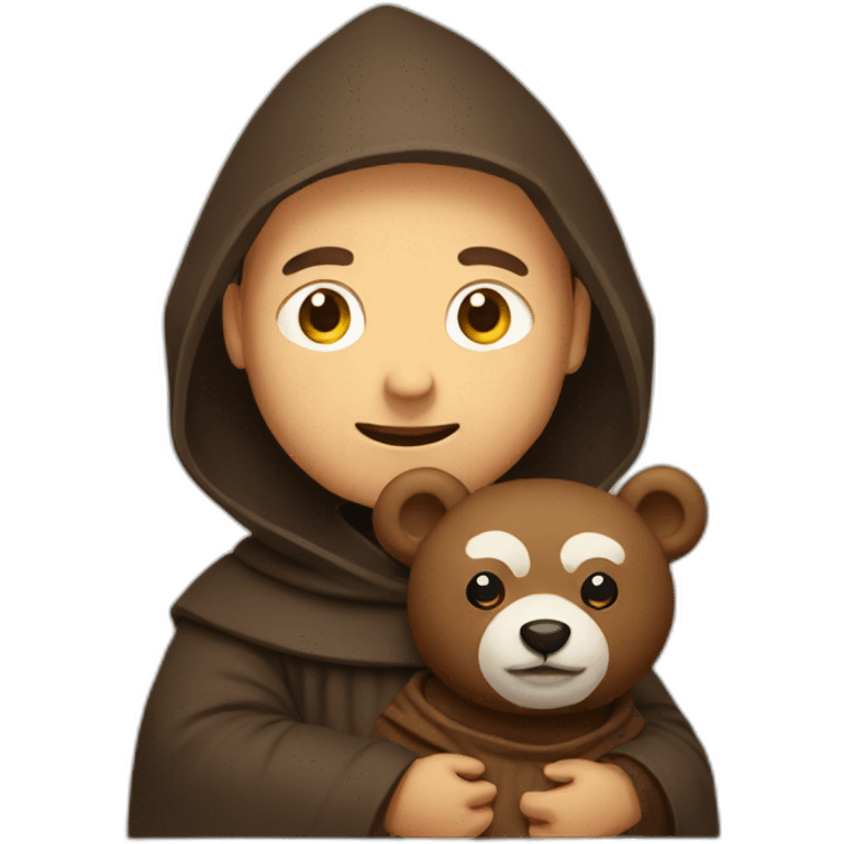 friar with bear emoji