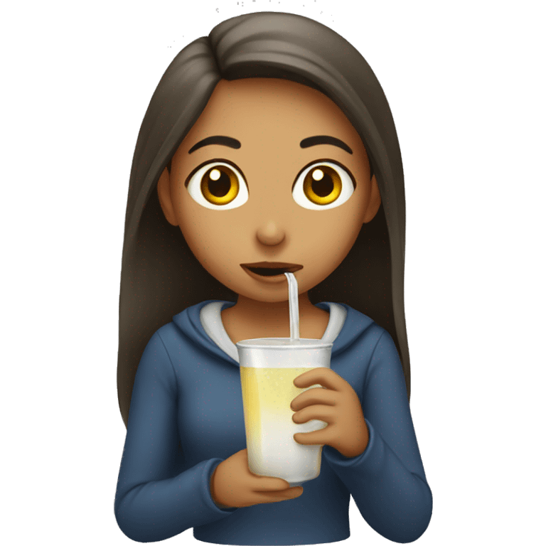 girl drinking  emoji