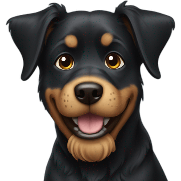 Black dog Bonni emoji