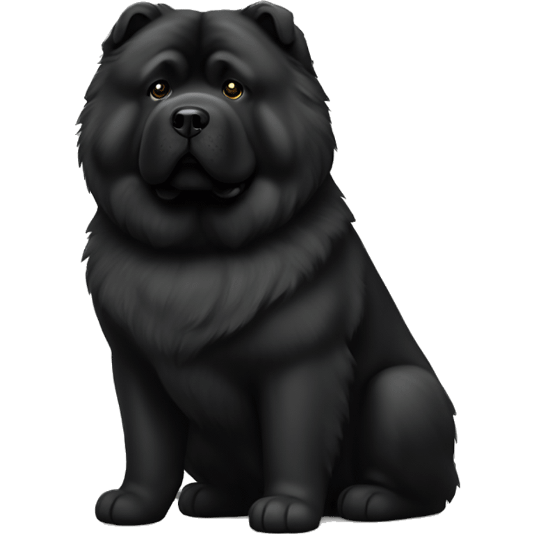 Army black chow-chow emoji