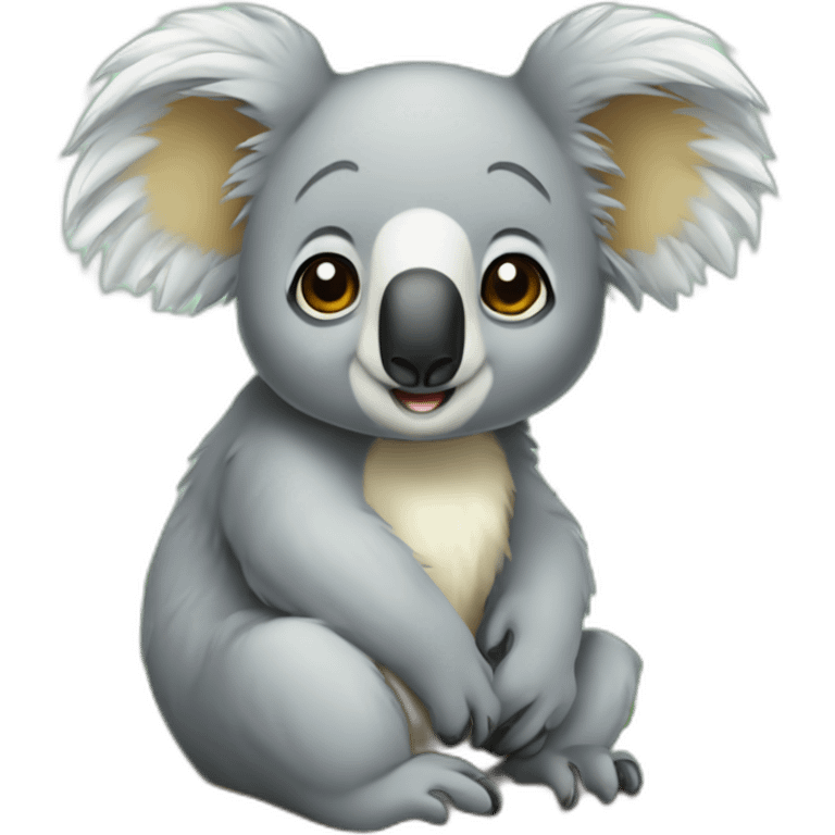 Koala-avec-un-canari emoji