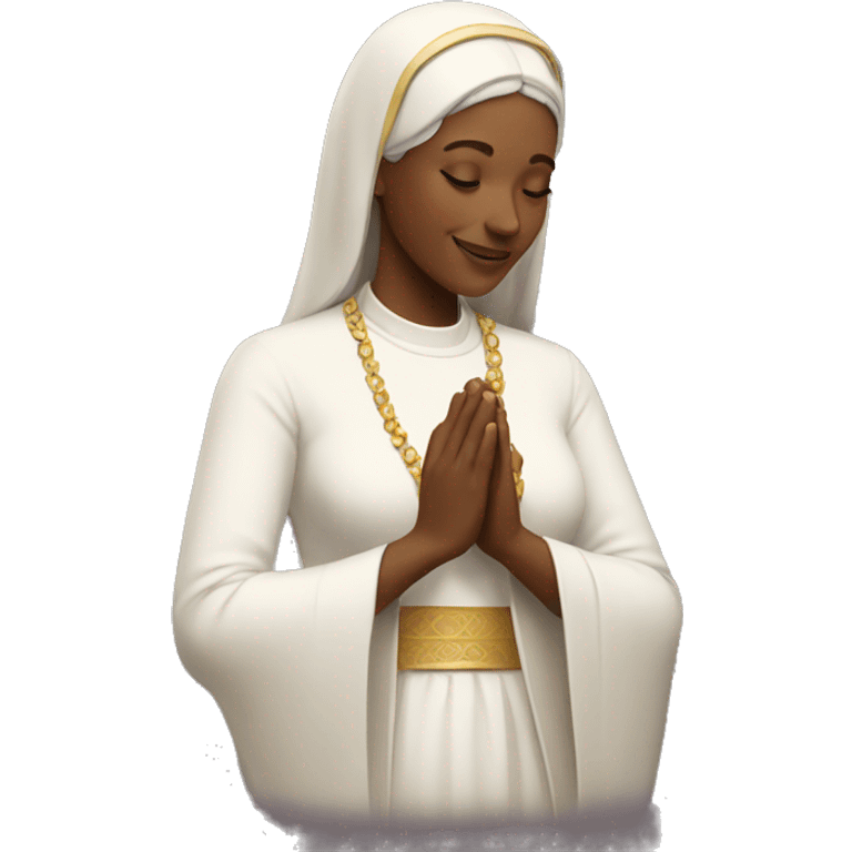 Woman being blessed  emoji