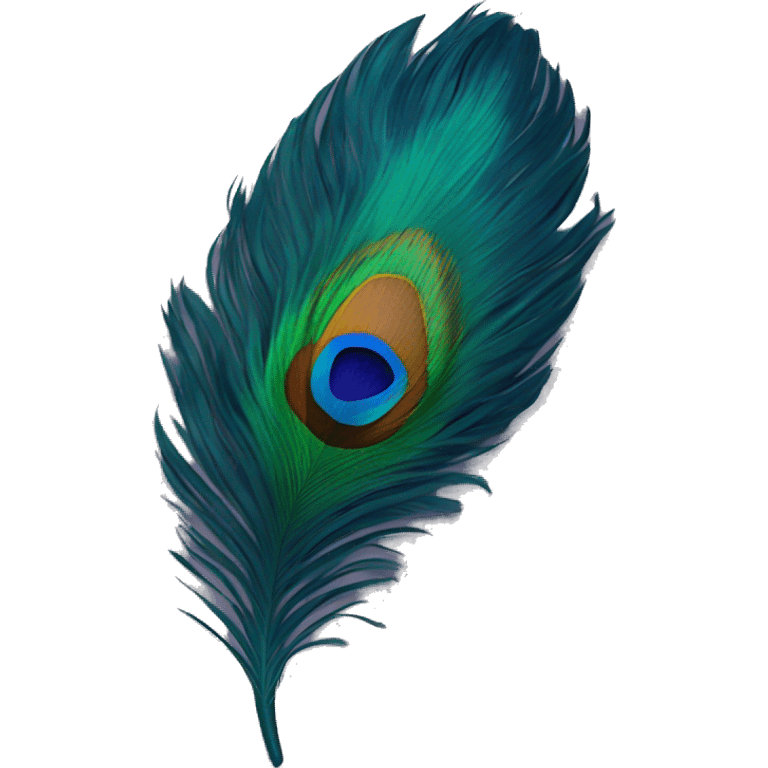 peacock feather looks like orginal emoji