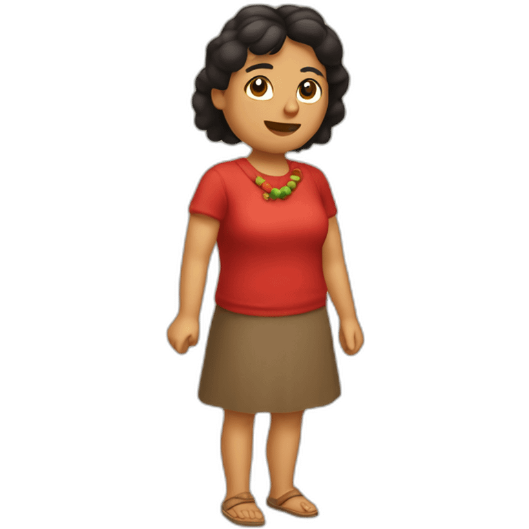 cacique siux y esposa, tomados de la mano emoji