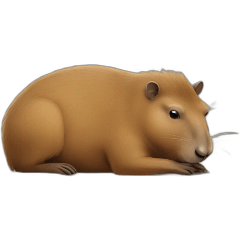 Drugged capybara emoji