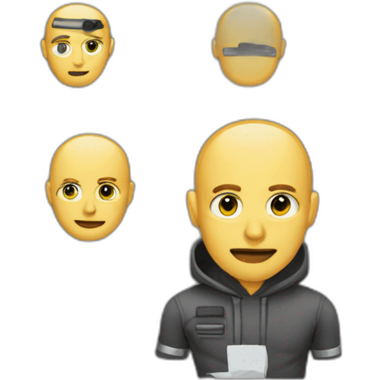 hacker con pc emoji