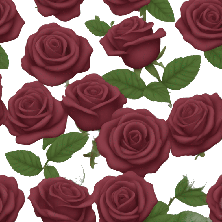 burgundy rose emoji