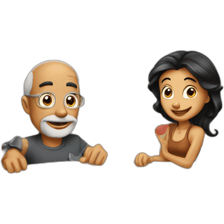 Tome and Jerry from cartoon  emoji