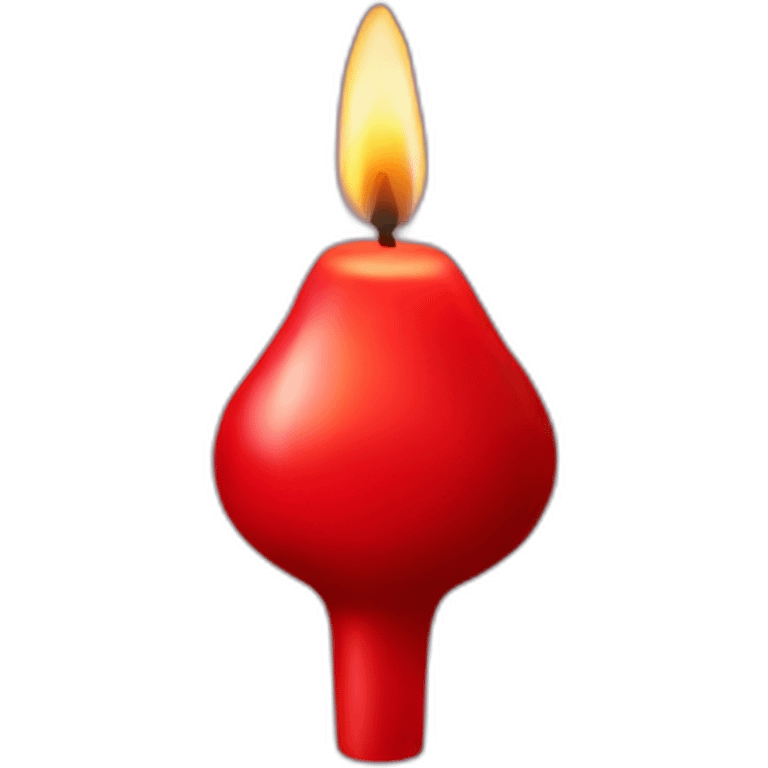 red candle emoji