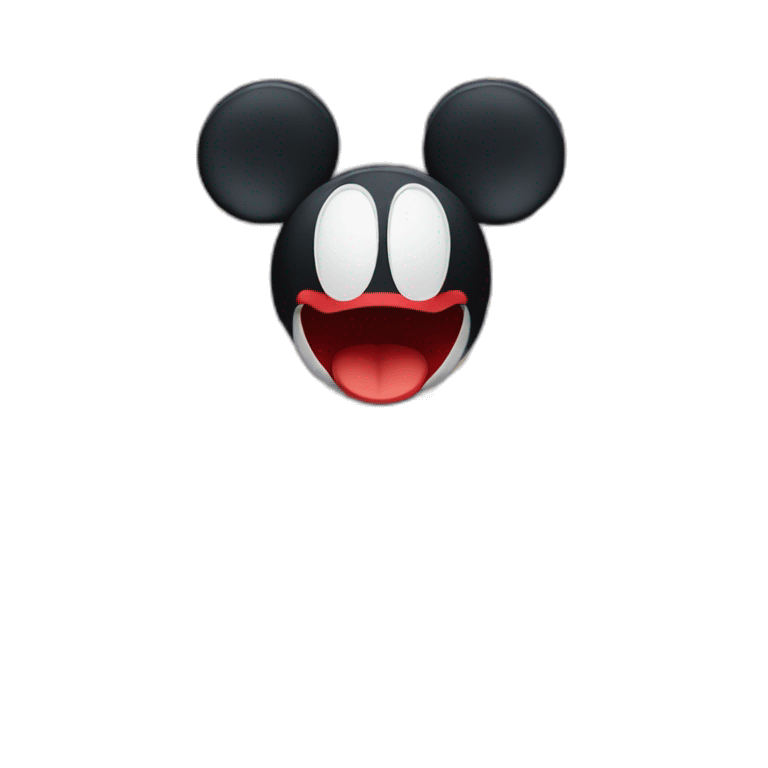 Mickey mouse scary emoji