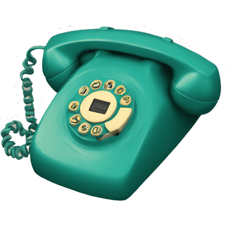 Teal 1950 phone emoji