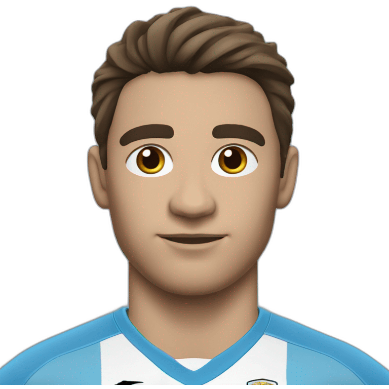 uruguayan football player, with a plain sky blue jersey emoji