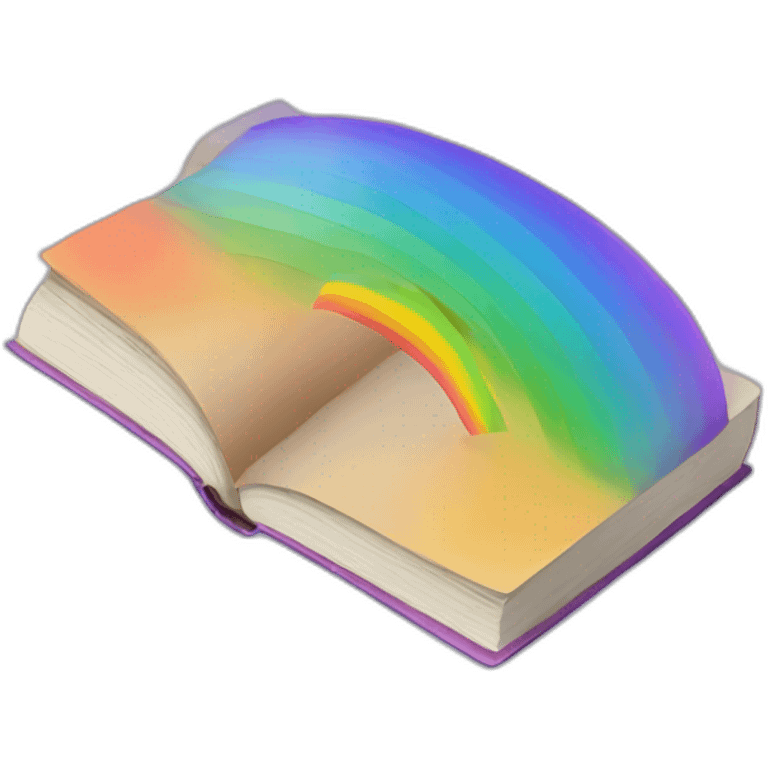 book with rainbow emoji