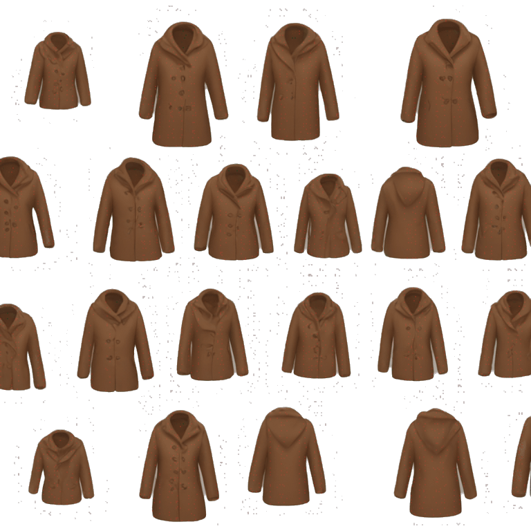 brown coat for women emoji